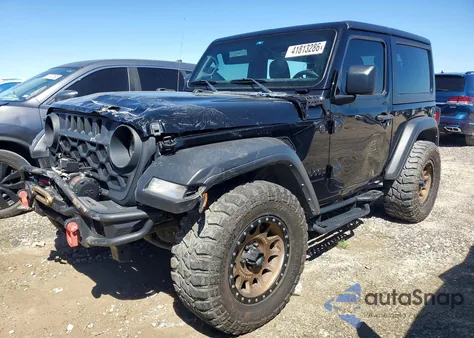 2022 Jeep Wrangler Sport из США, поврежденный, VIN 1C4HJXAG7NW179887